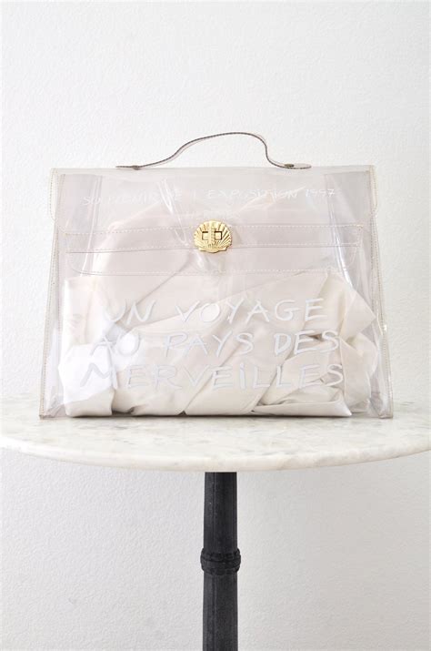 hermes pochette donna|hermes transparent bag.